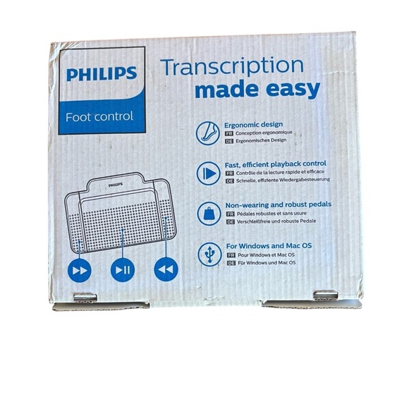 Philips ACC2320 3-Pedal Foot Control for Digital Systems - Picture 2 of 5